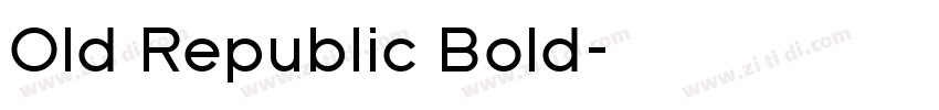 Old Republic Bold字体转换